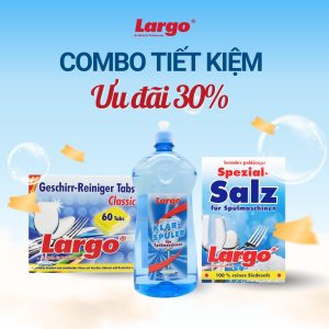 Combo 3 Largo tiết kiệm(01 Classik 60v + 01 Muối 2kg + 01 gel bóng 1L)