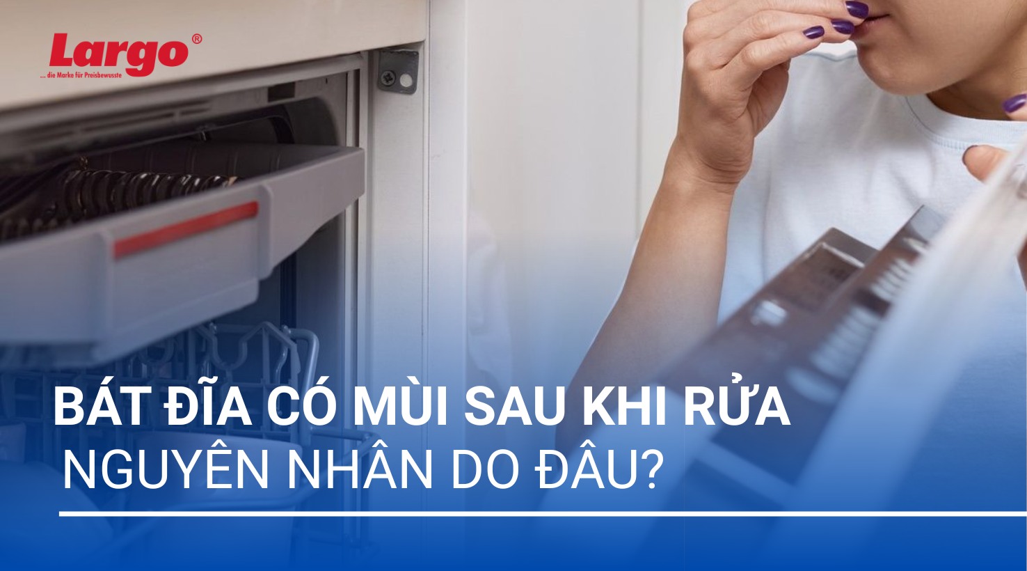 Bát đĩa có mùi sau khi rửa do đâu