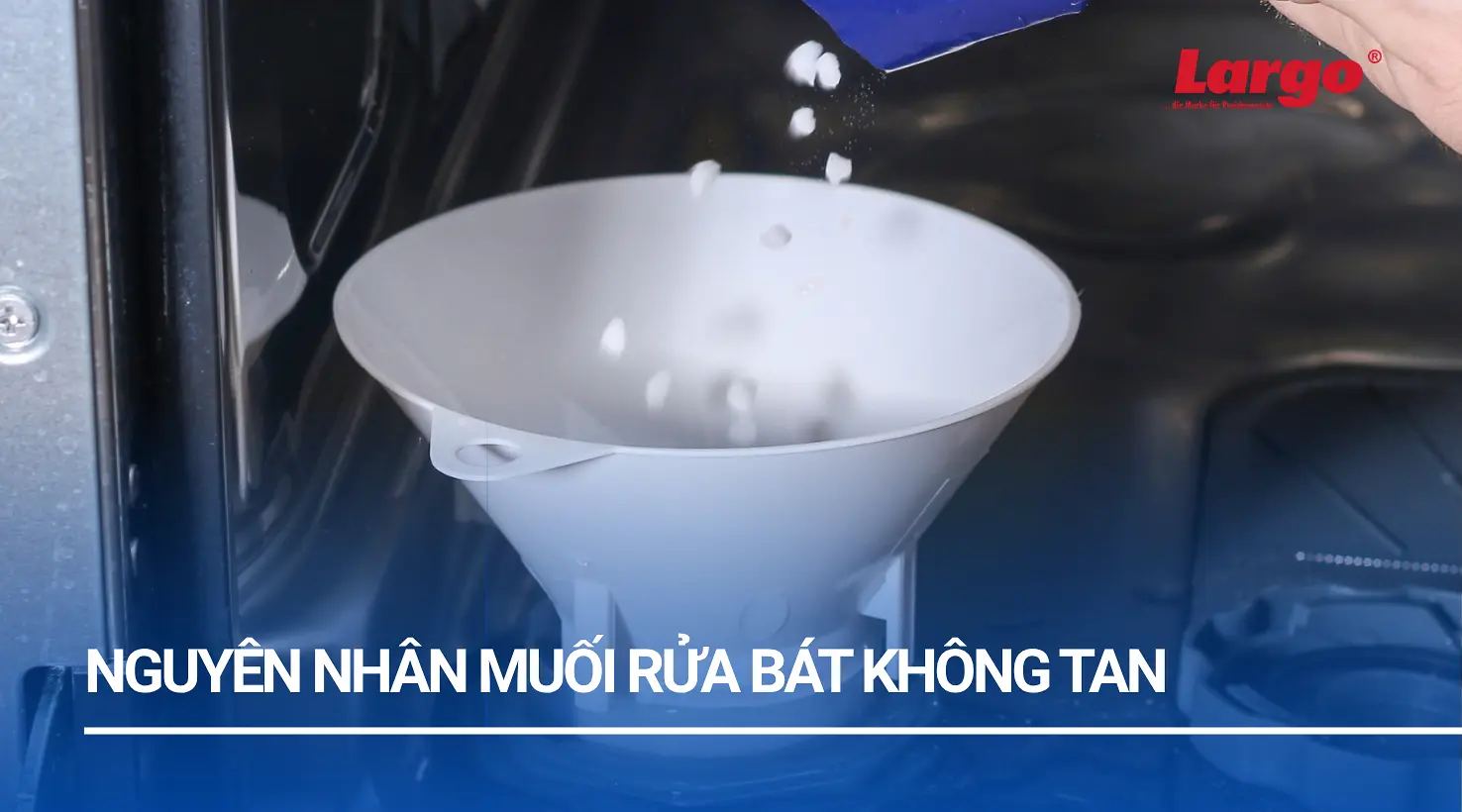 Muối rửa bát không tan