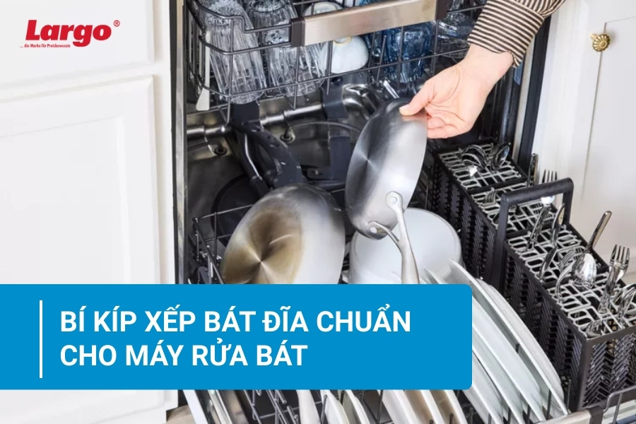 Cách xếp bát đĩa cho máy rửa bát