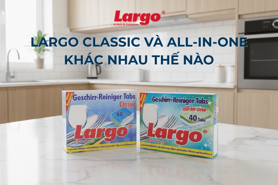 Các loại viên rửa bát Largo