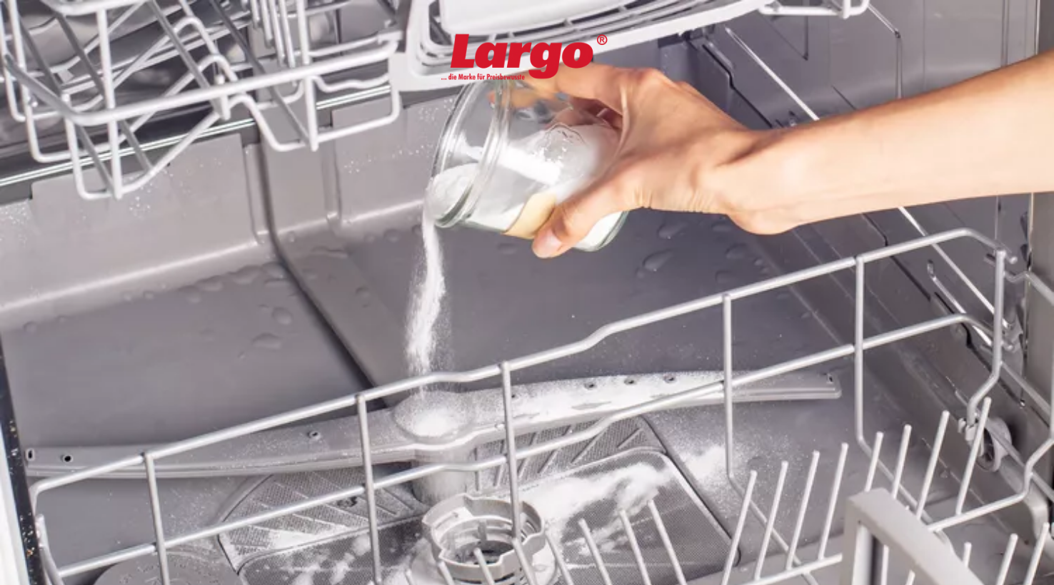Cách khử mùi cho máy rửa bát bằng baking soda