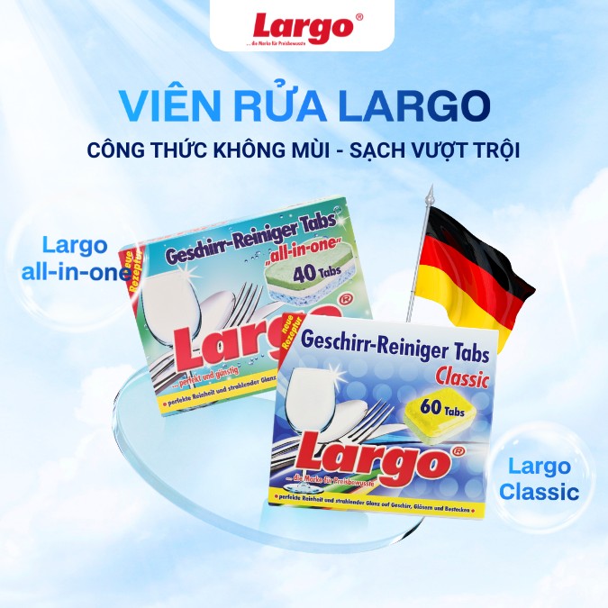Viên rửa Largo classic và Largo All-in-one