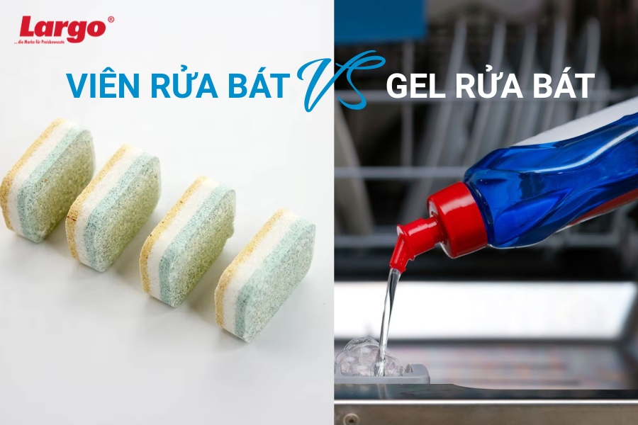 Nên dùng viên rửa bát gel rửa bát?