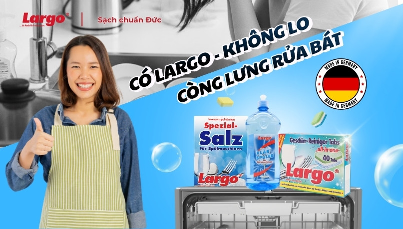Có viên rửa Largo không gì khó