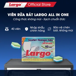 Viên Rửa Chén Bát Largo All In One Đức 40 viên